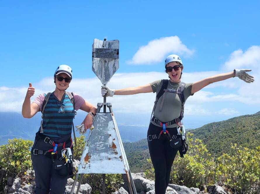 Reach the summit on Takaka Hill via ferrata